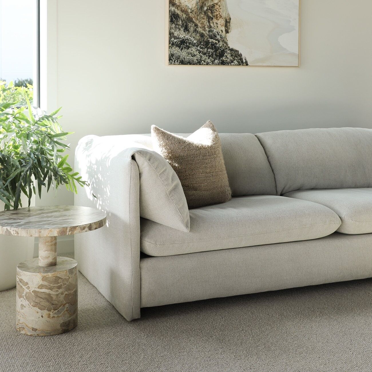 FREDDIE 3 SEATER SOFA SOFA - NATURAL - Image 5