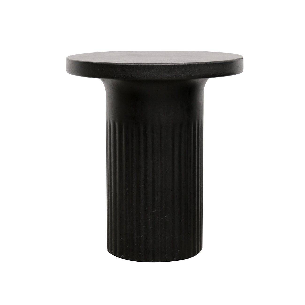 ROMA CONCRETE SIDE TABLE - BLACK