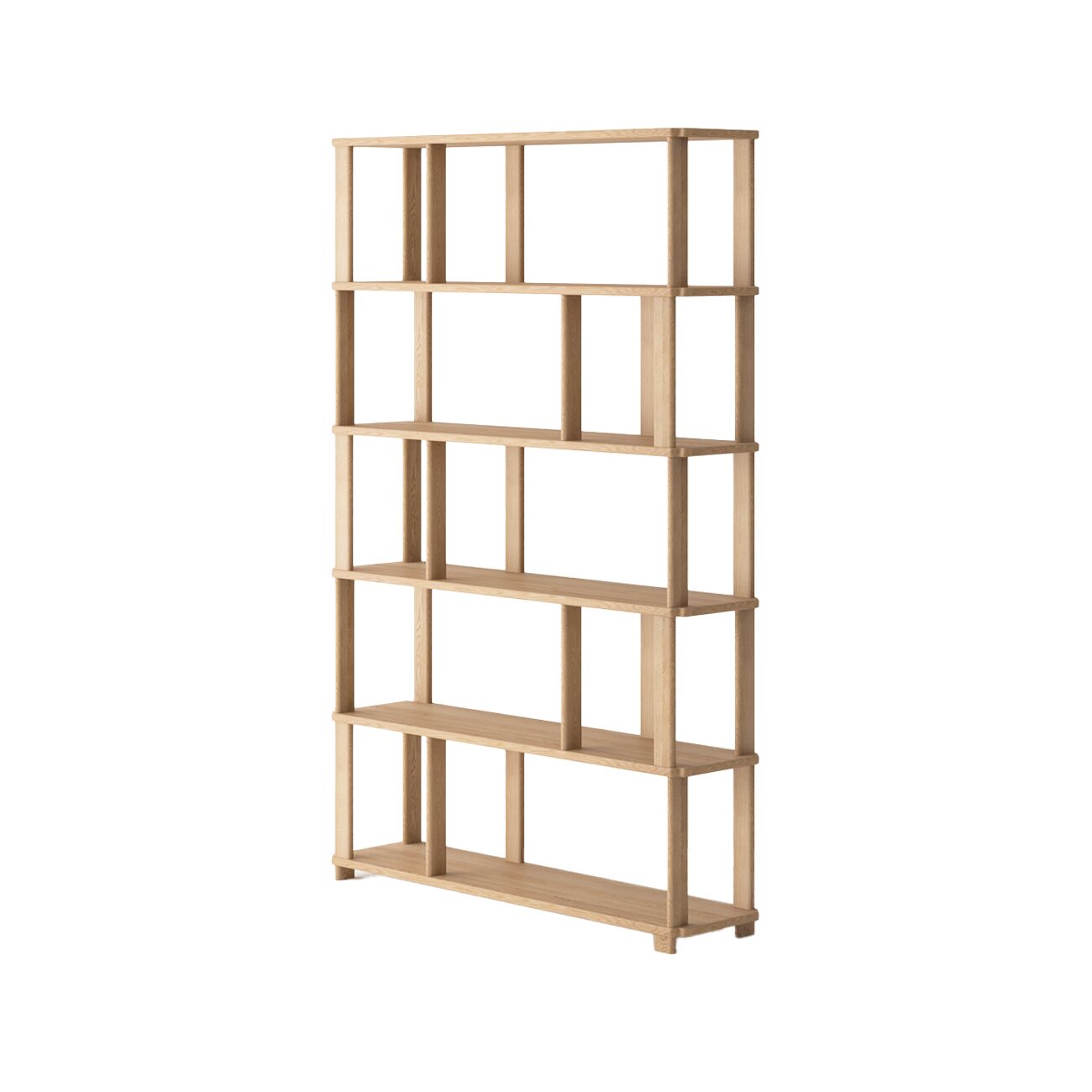 SOLA BOOKSHELF 120CM SOLID OAK/NATURAL