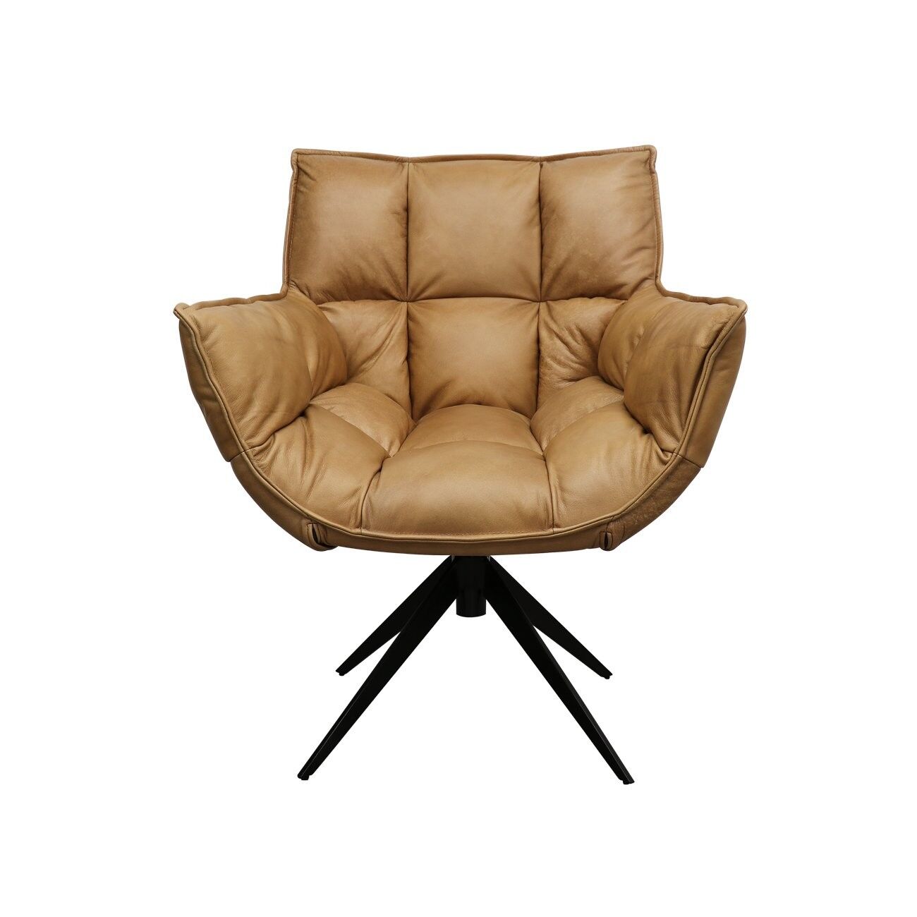 MEMPHIS SWIVEL ARMCHAIR - LEATHER 4 COLOURS