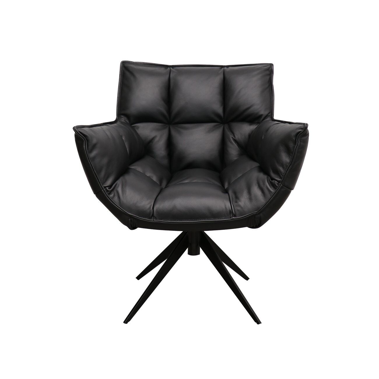 MEMPHIS SWIVEL ARMCHAIR - LEATHER 4 COLOURS - Image 15