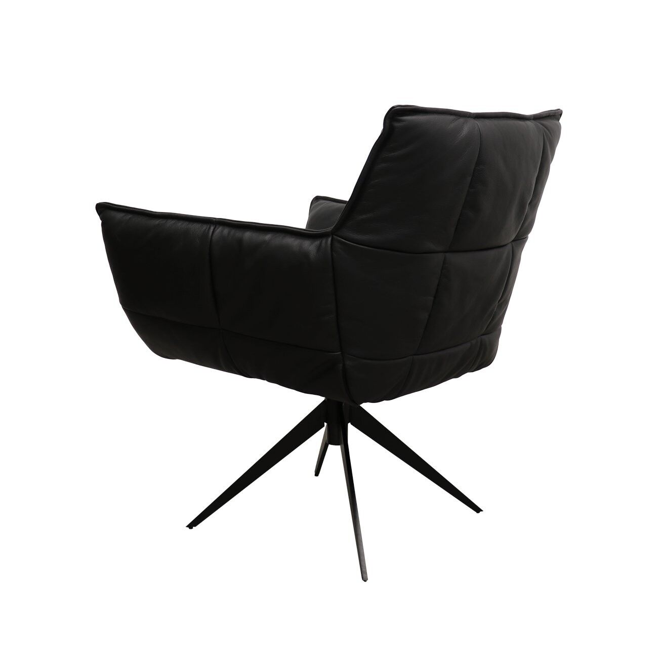 MEMPHIS SWIVEL ARMCHAIR - LEATHER 4 COLOURS - Image 10