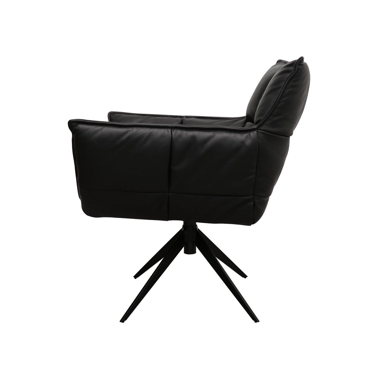 MEMPHIS SWIVEL ARMCHAIR - LEATHER 4 COLOURS - Image 14