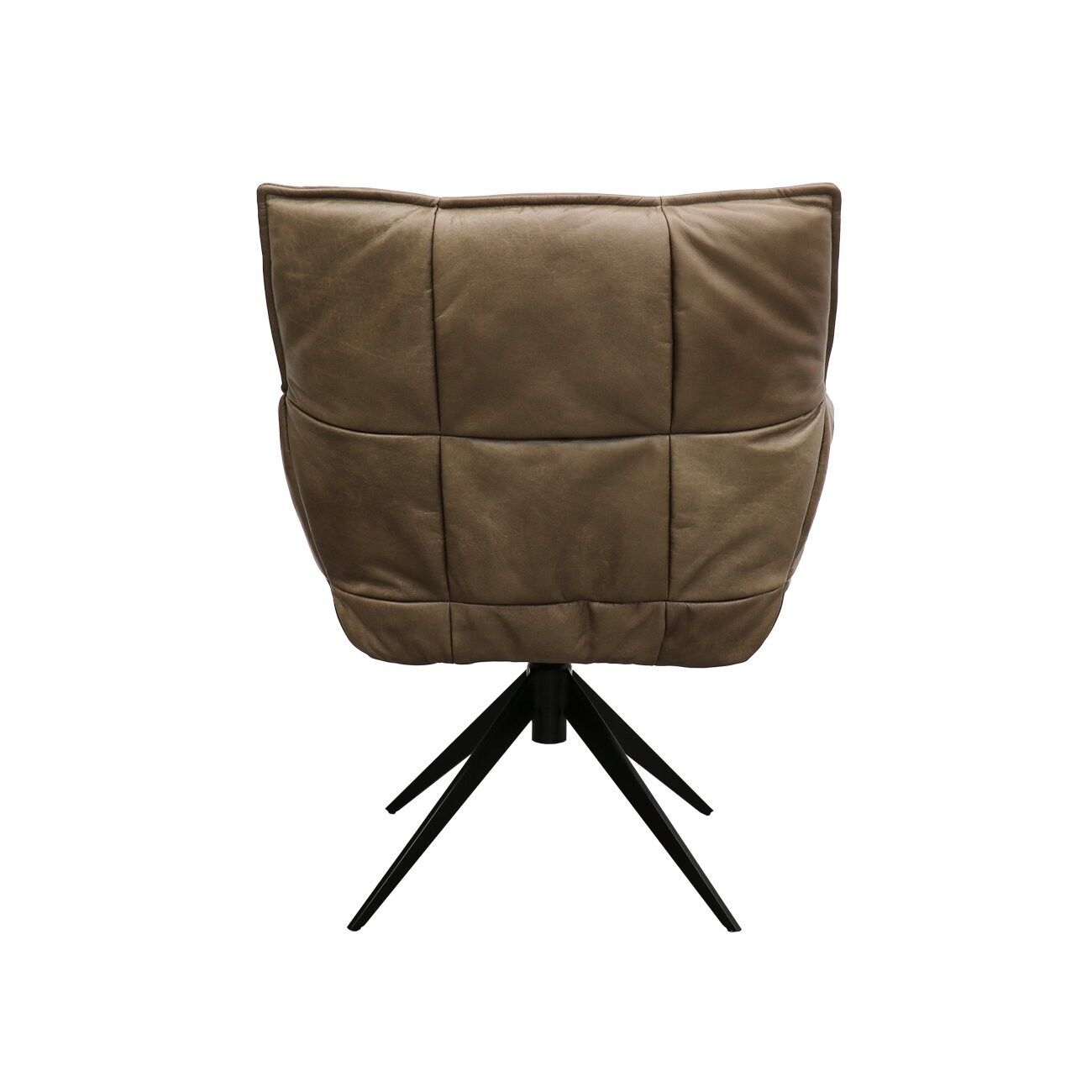 MEMPHIS SWIVEL ARMCHAIR - LEATHER 4 COLOURS - Image 18