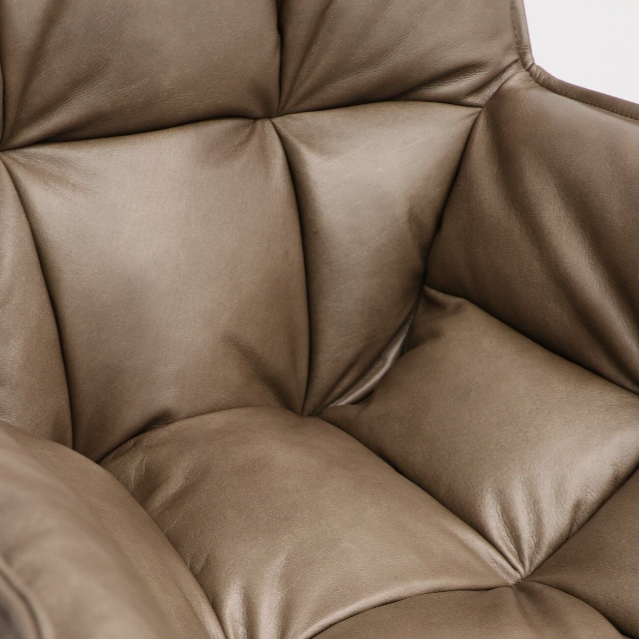 MEMPHIS SWIVEL ARMCHAIR - LEATHER 4 COLOURS - Image 20