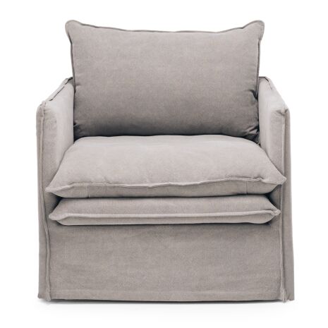 HAMILTON ARMCHAIR SLIPCOVER SOFA - 3 COLOURS