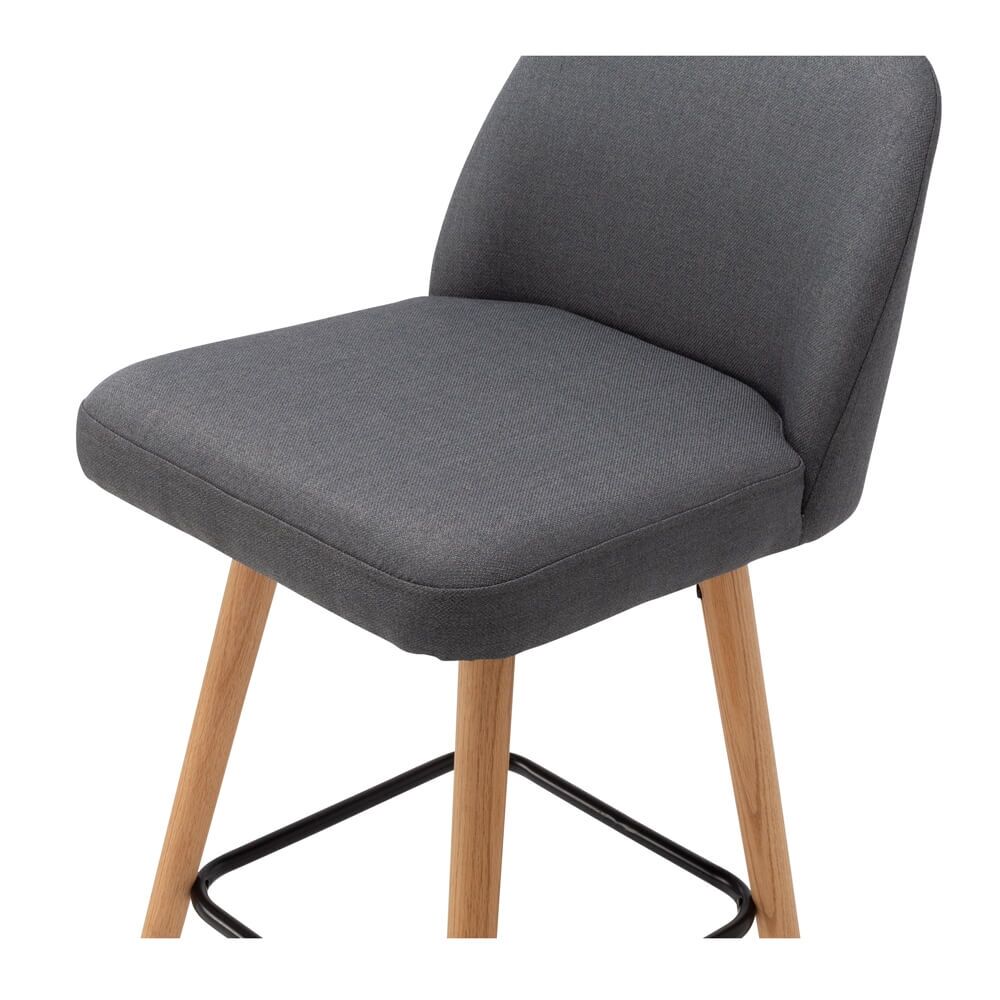 MELLE DARK GREY BARSTOOL - Image 6