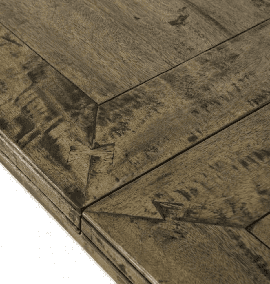 BOSQUET PEDASTAL DOUBLE EXT TABLE RUSTIC VINTAGE - Image 2