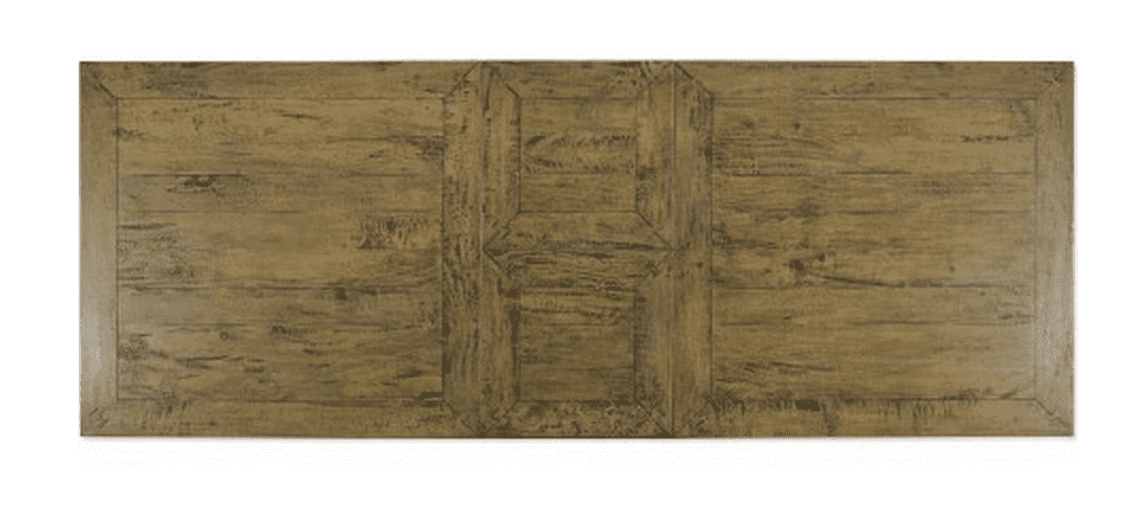 BOSQUET PEDASTAL DOUBLE EXT TABLE RUSTIC VINTAGE - Image 3