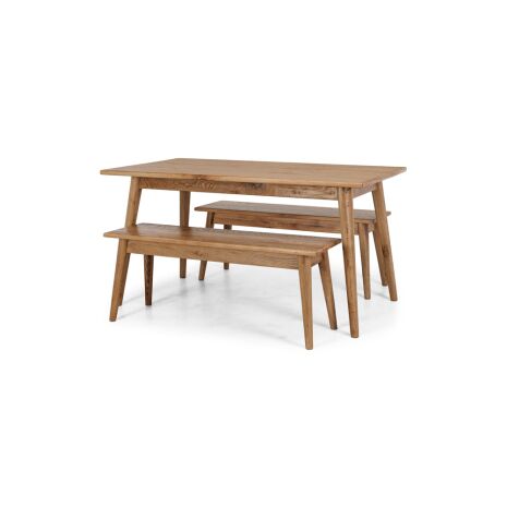 REEVES DINING TABLE 150 ( SMOKED OAK) - Image 3