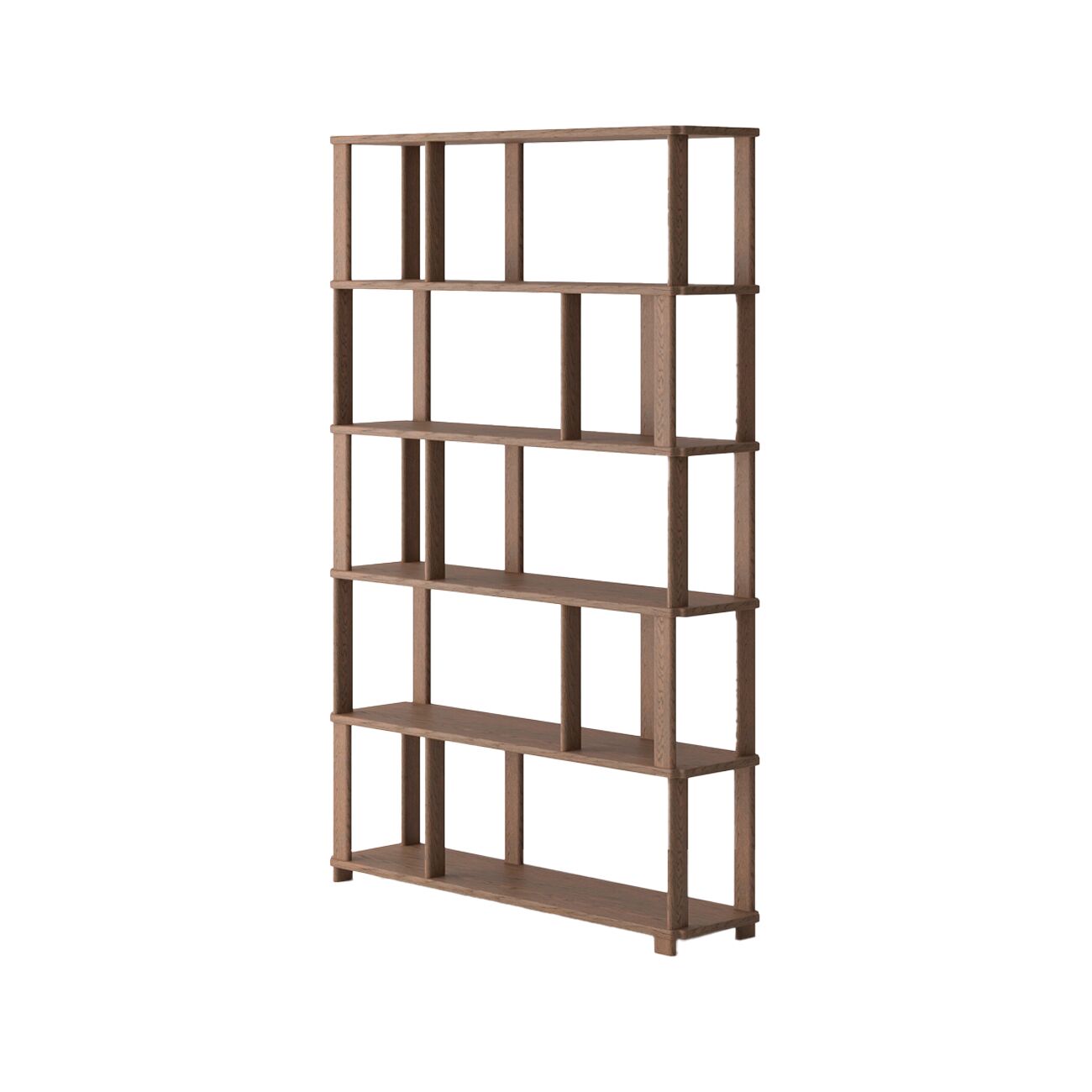 SOLA BOOKSHELF 120CM SOLID OAK/WALNUT - Image 3