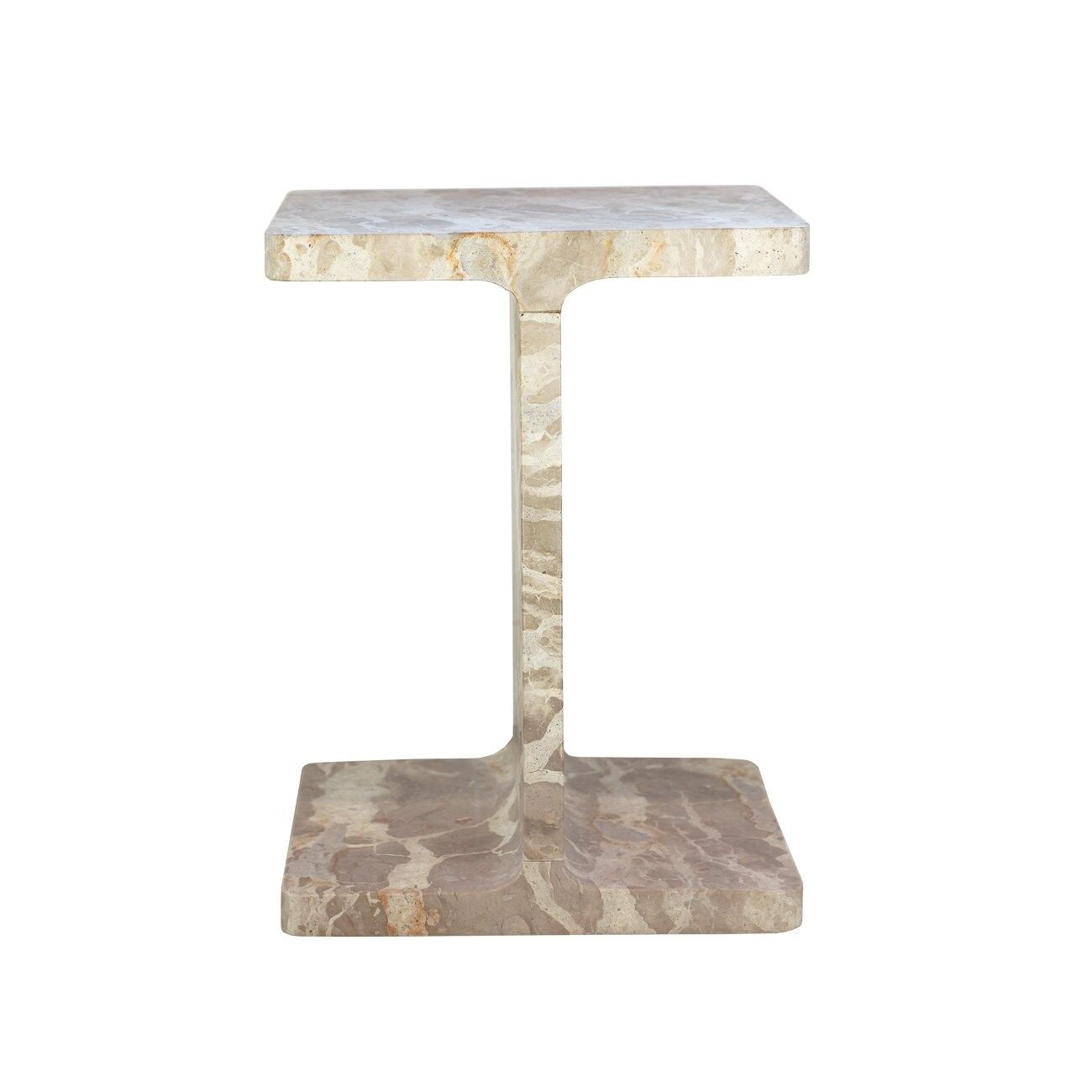 SICILY SQUARE SIDE TABLE - BEIGE
