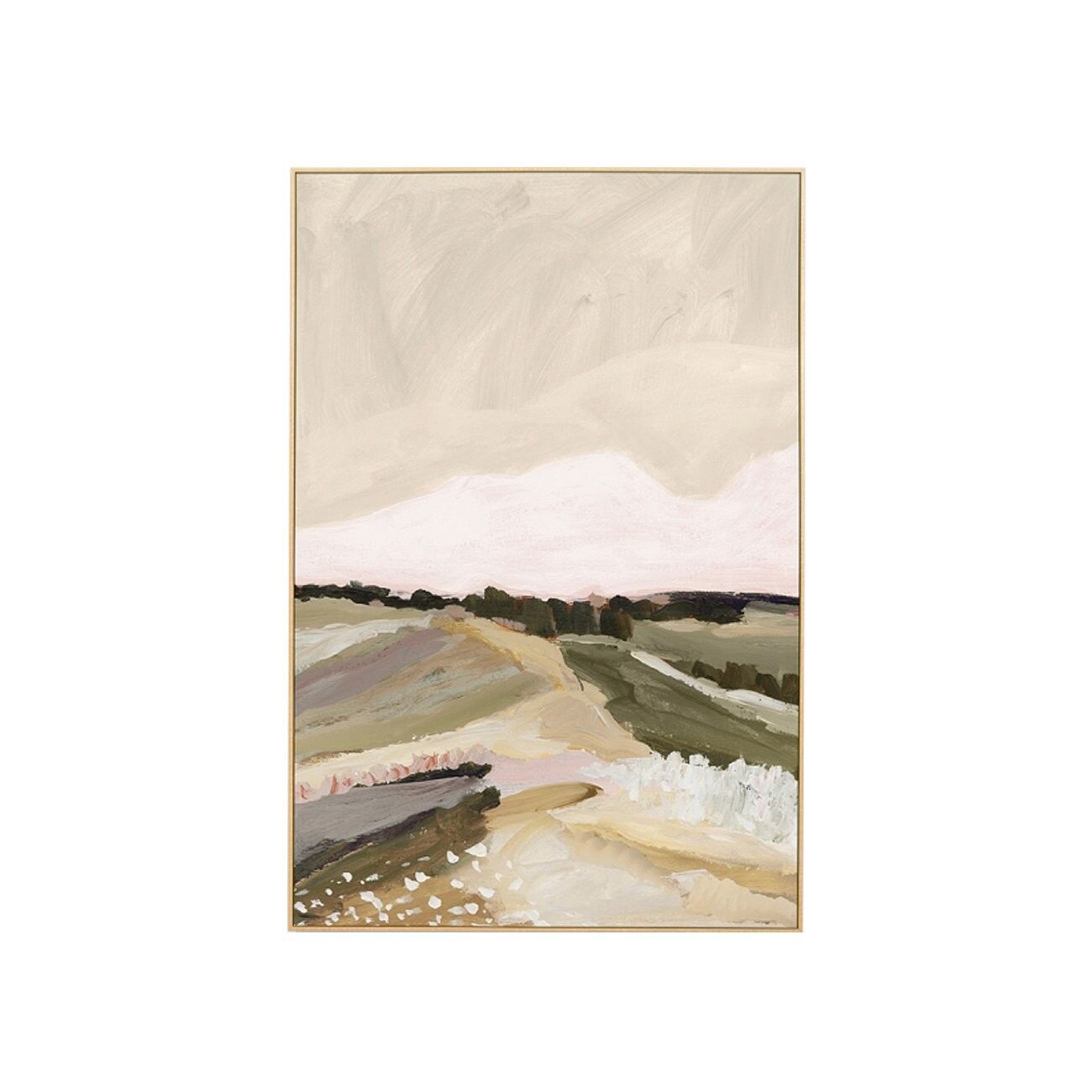 PHOTOGRAPHIC OVER THE MEADOW GREEN FRAMED CANVAS