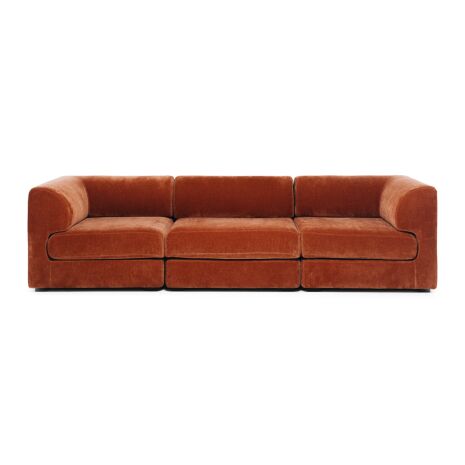 HARMONY 3 SEATER MODULAR - RUST