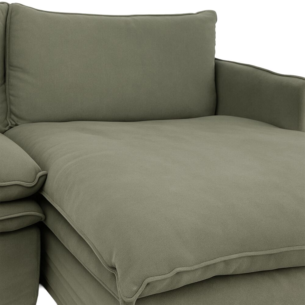 HAMILTON 3 SEATER CHAISE SLIP COVER SOFA (RHF) (LHF) - 3 COLOURS - Image 13