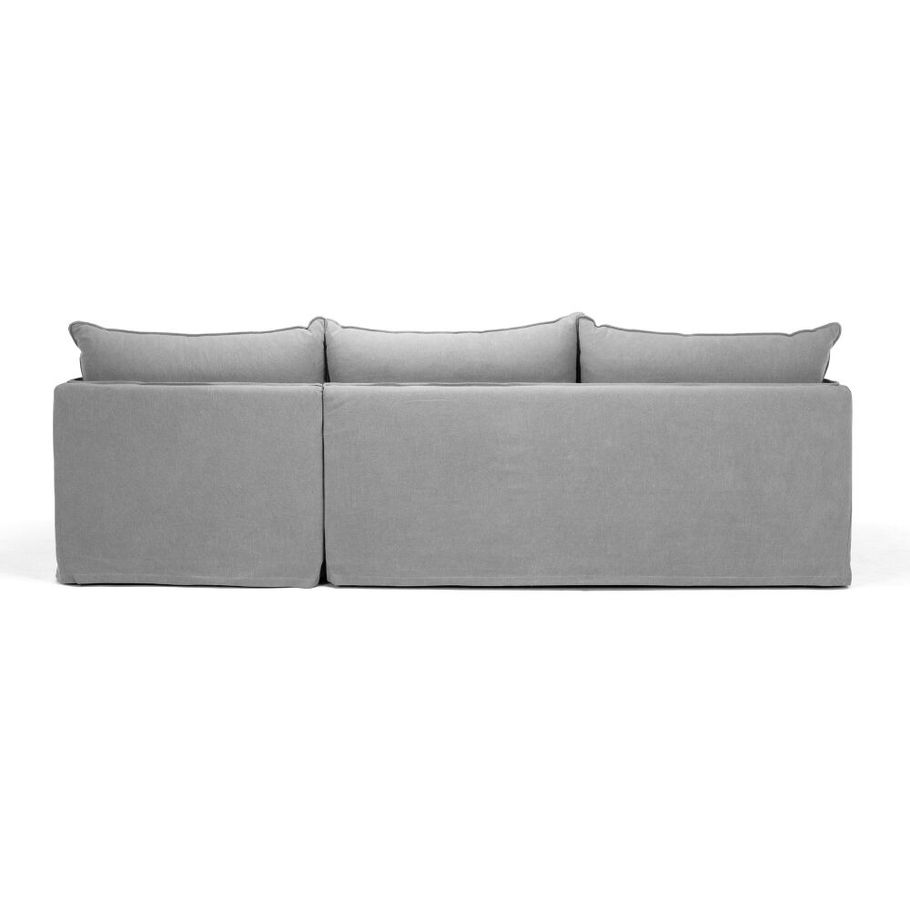 HAMILTON 3 SEATER CHAISE SLIP COVER SOFA (RHF) (LHF) - 3 COLOURS - Image 7