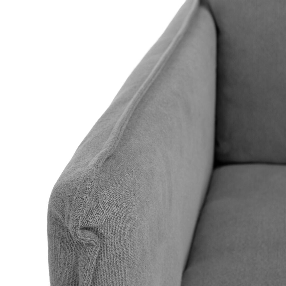 HAMILTON 3 SEATER CHAISE SLIP COVER SOFA (RHF) (LHF) - 3 COLOURS - Image 6