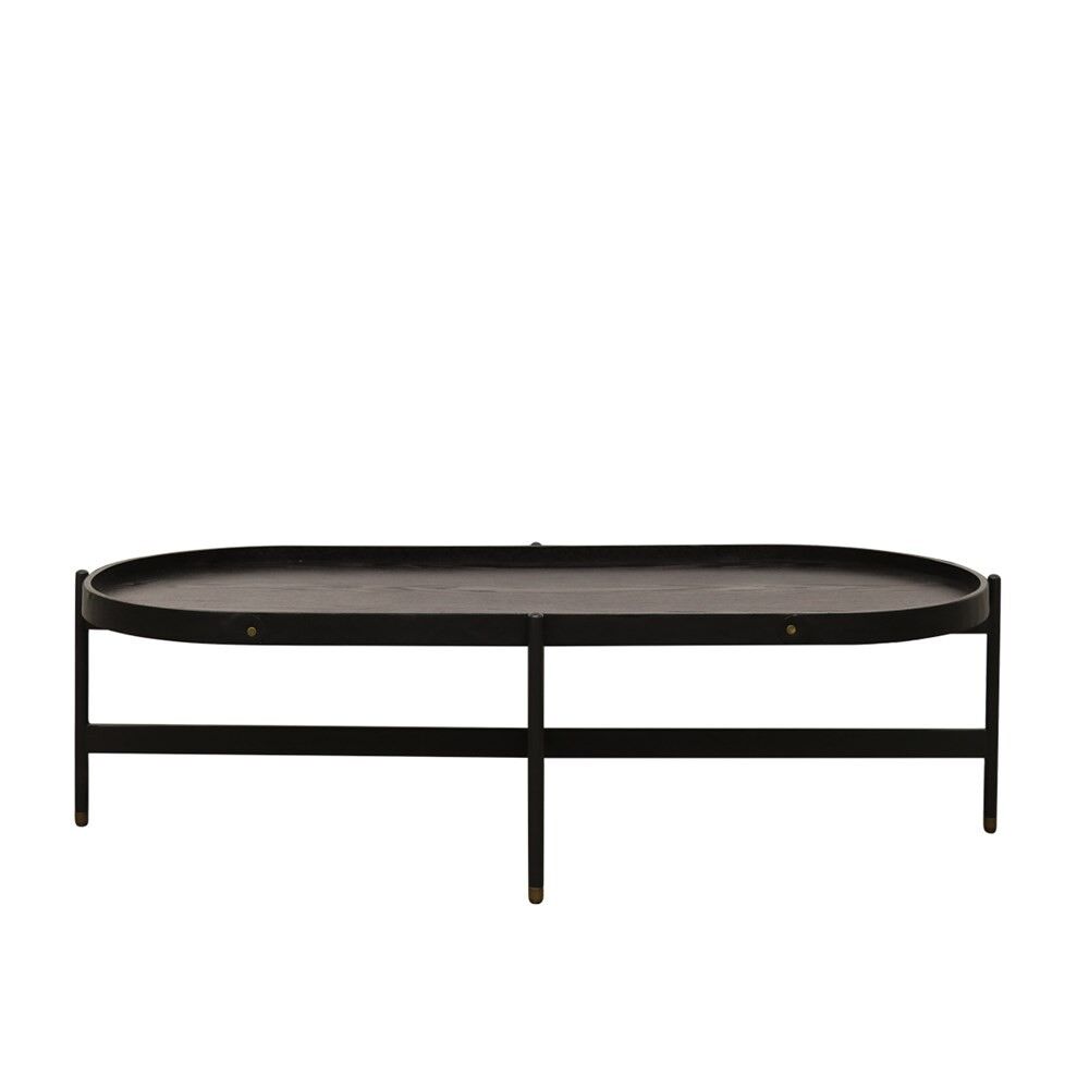 OVAL COFFEE TABLE BLACK