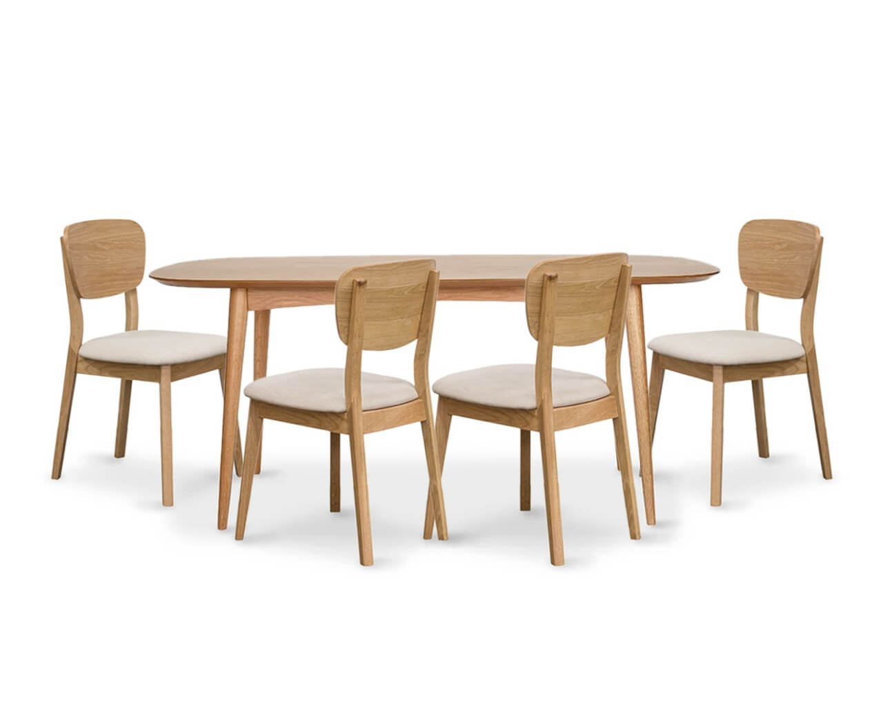 OSLO OAK/VENEER DINING SET