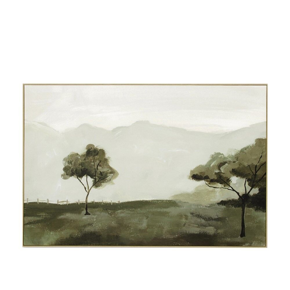 PHOTOGRAPHIC COUNTRY HILLS GREEN FRAMES CANVAS