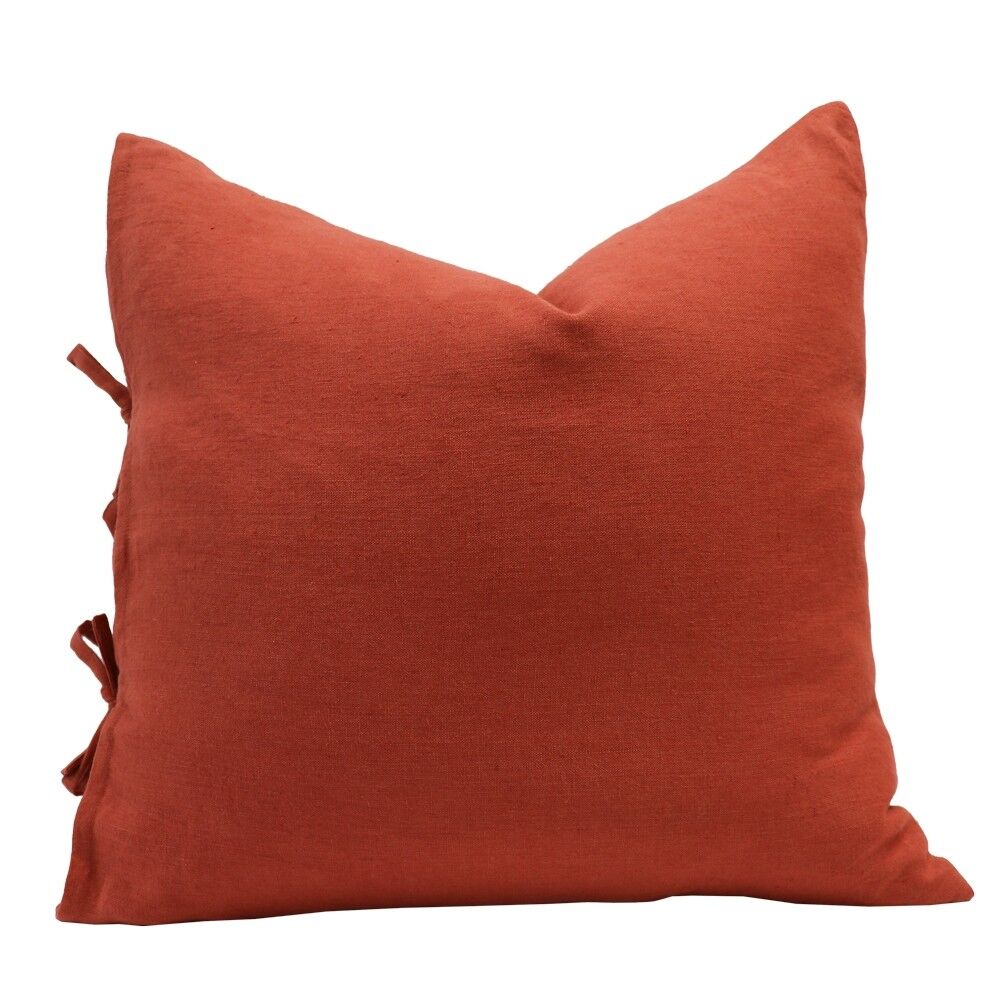 TULLY TIE CUSHION - BAKED CLAY