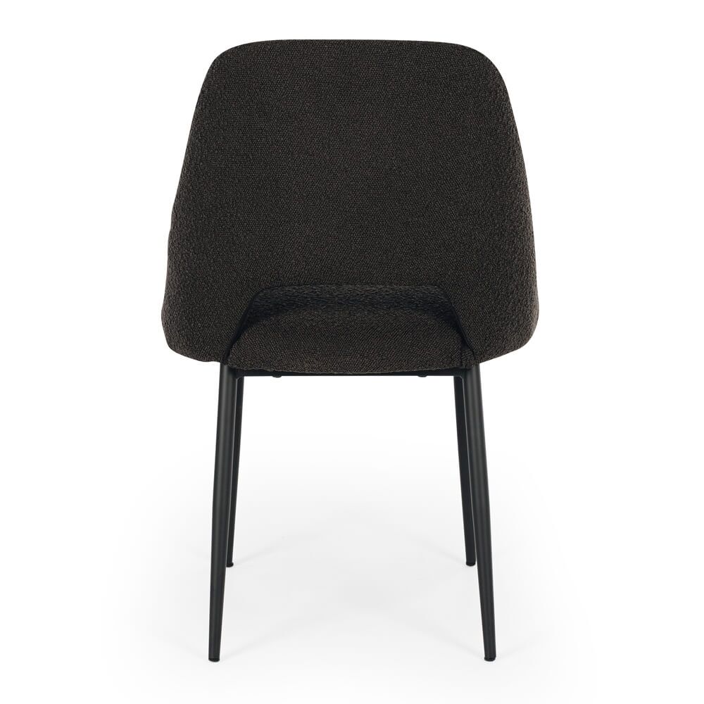 CINDERELLA ANTHRACITE BOUCLE DINING CHAIR - Image 4