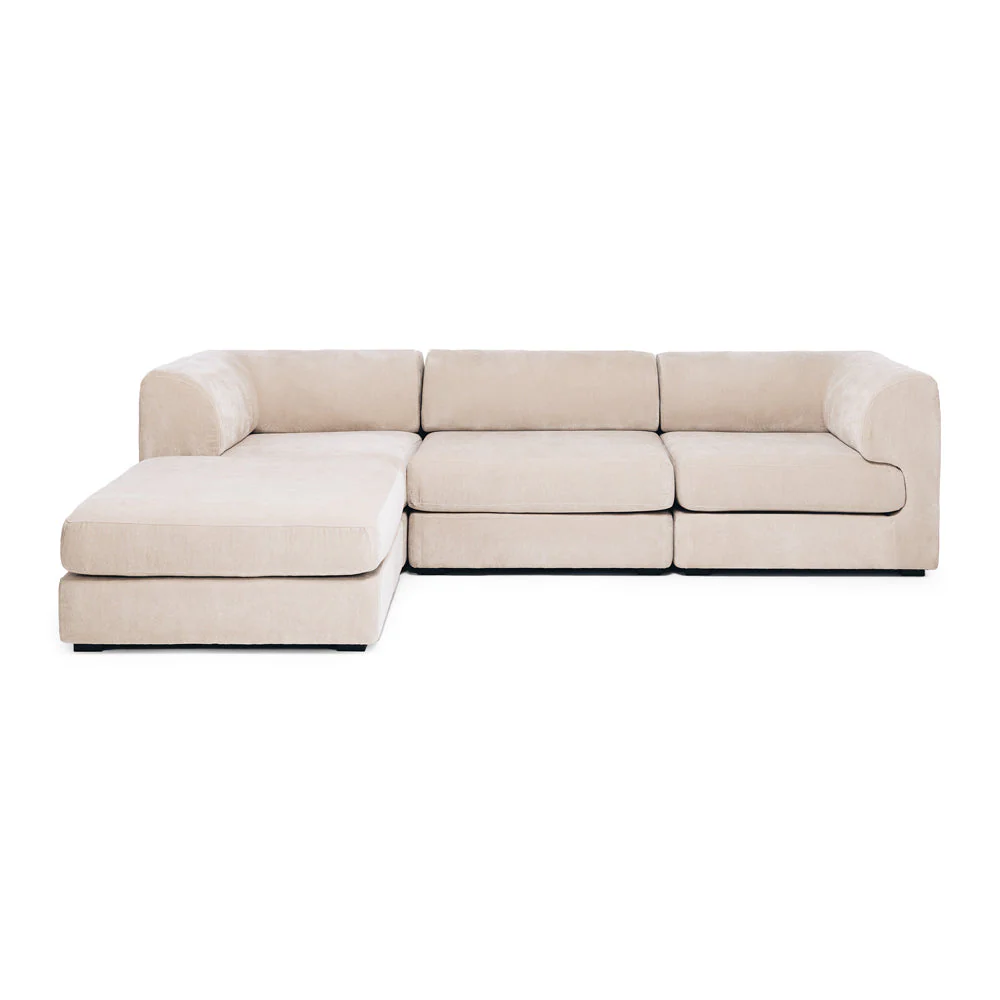 HARMONY 3 SEATER MODULAR CHAISE - SAND