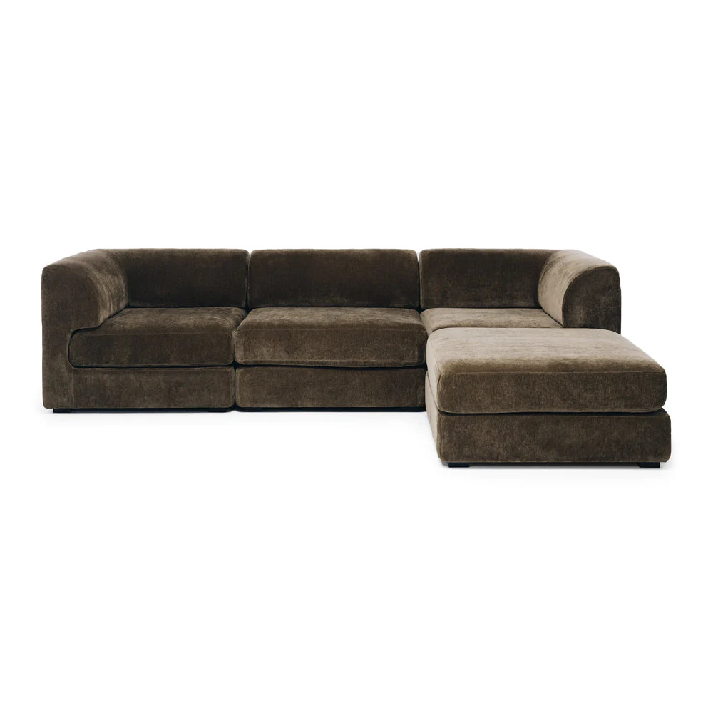 HARMONY 3 SEATER MODULAR CHAISE - OLIVE - Image 4