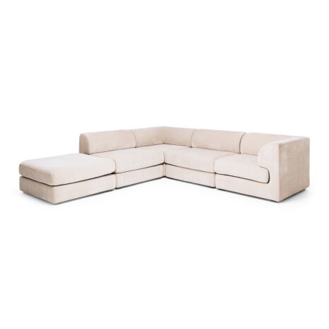 HARMONY 4 SEATER MODULAR CNR CHAISE LHF - SAND