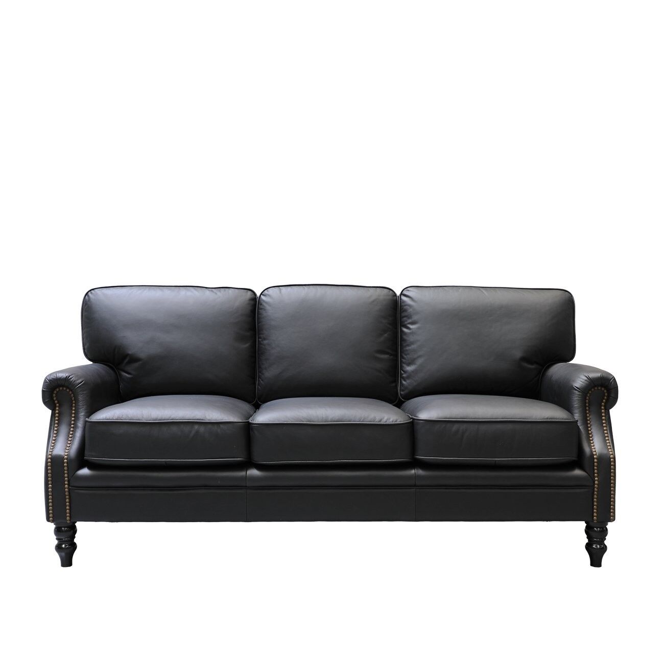 Brunton 3 Seater Sofa - Onyx Leather
