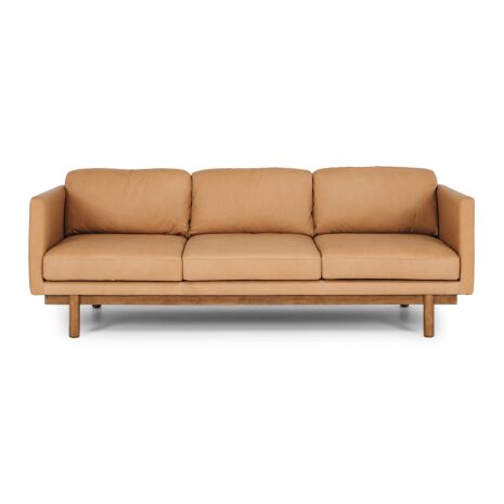 STRADA 3 SEATER - TAN LEATHER