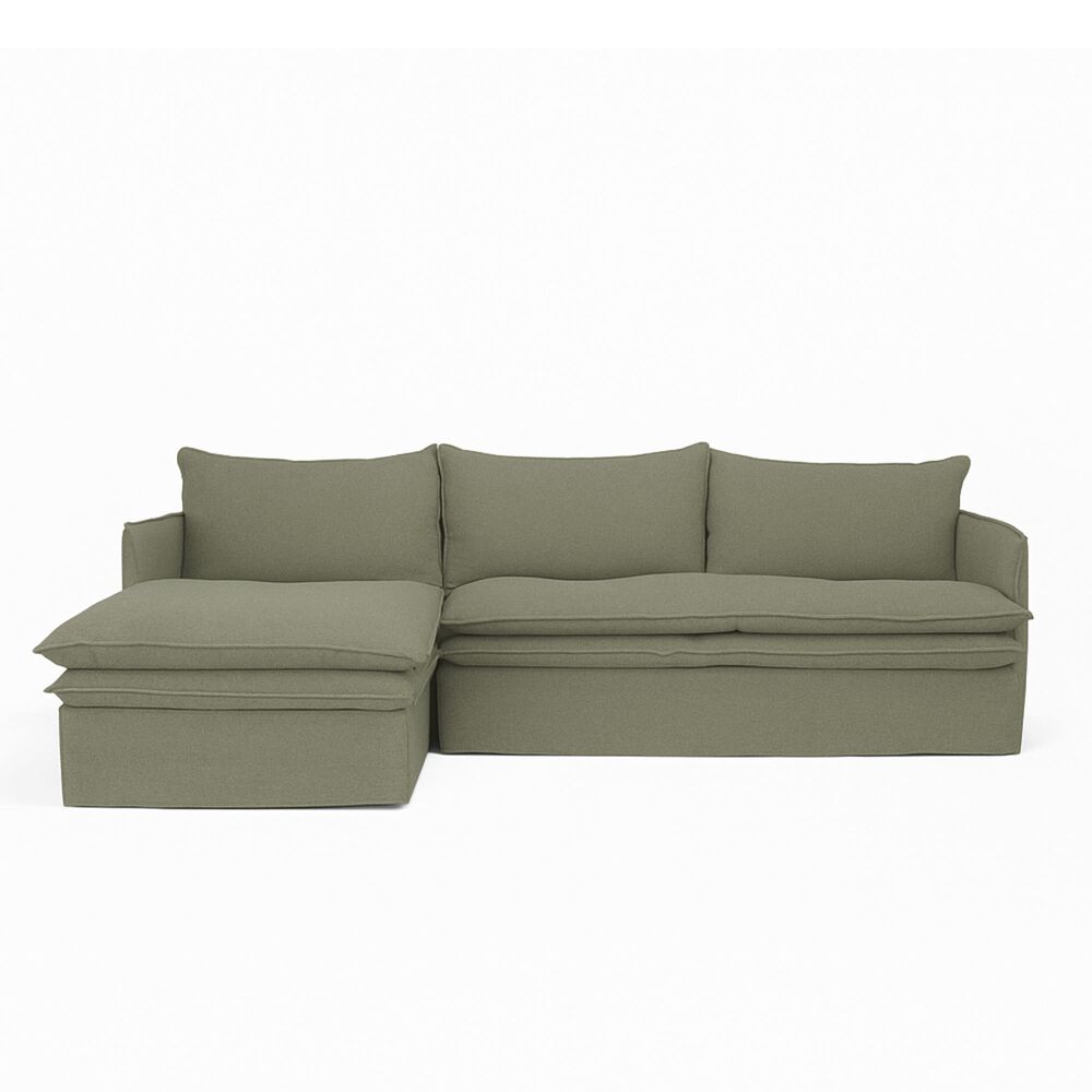 HAMILTON 3 SEATER CHAISE SLIP COVER SOFA (RHF) (LHF) - 3 COLOURS - Image 21