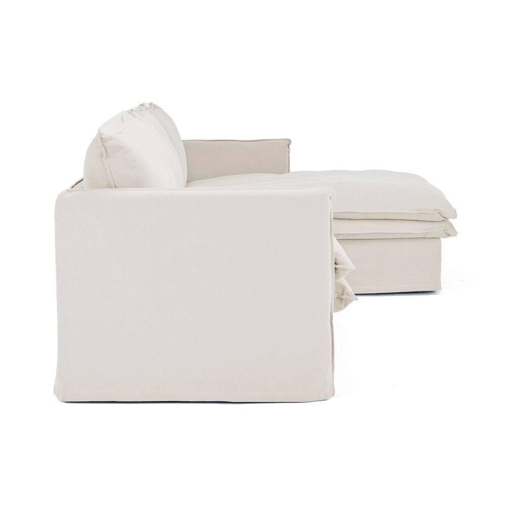 HAMILTON 3 SEATER CHAISE SLIP COVER SOFA (RHF) (LHF) - 3 COLOURS - Image 2